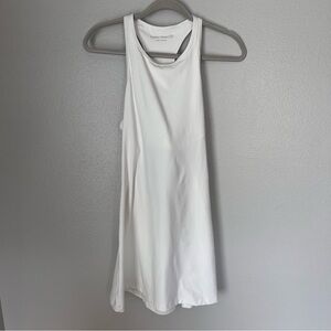 Outdoor Voices Women’s Medium White Racerback Athletic Tennis Dress Built In Bra